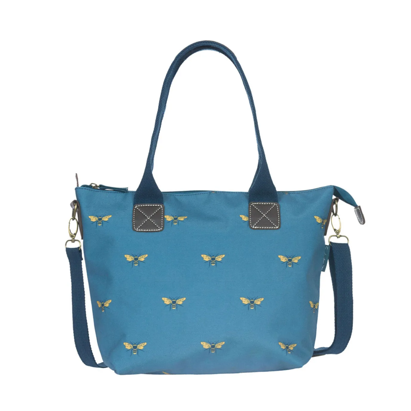 Teal Bees Mini Oundle Bag