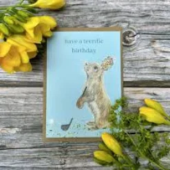 Teerific Rabbit Golf Birthday Eco-Card