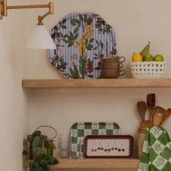 15th Century Illustrated Herbs Birchwood Tray