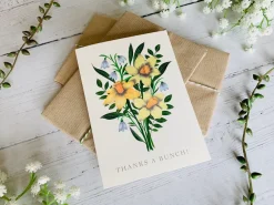'Thanks A Bunch' Greetings Card