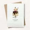 Thanks for Pudding Up With Me Birthday Greeting Card
