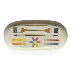 The Art of Coloring Enamel Printed Tray