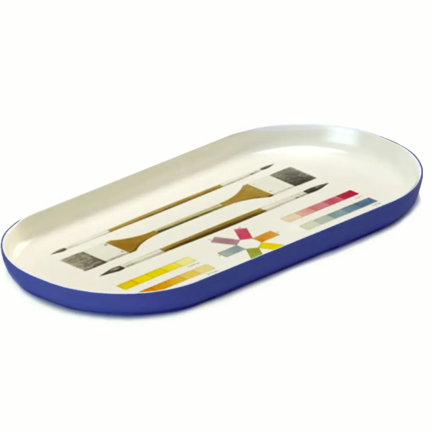 The Art of Coloring Enamel Printed Tray