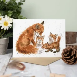 'The Bedtime Kiss' Blank Greetings Card