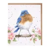 'The Bluebird' Blank Greetings Card