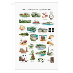 The Cornish Alphabet Tea Towel
