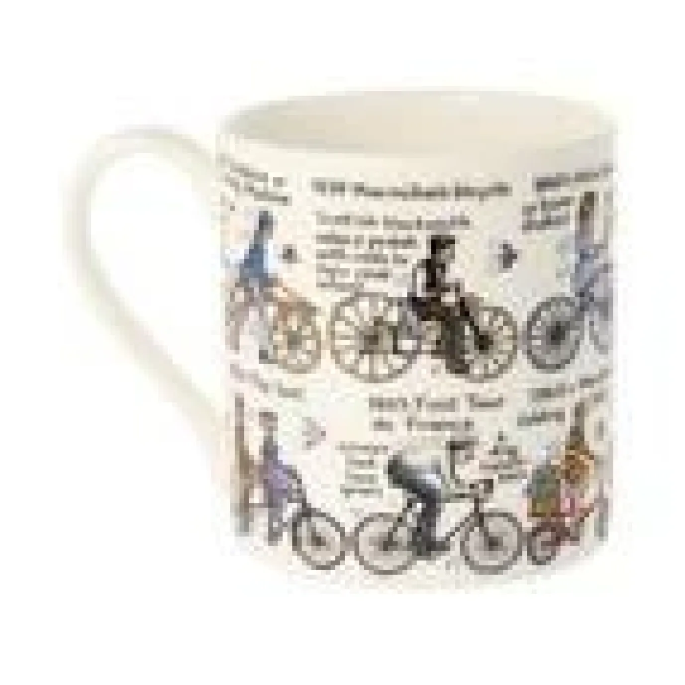 The History of Cycling Bone China Mug