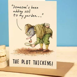 The Plot Thickens Greetings Card
