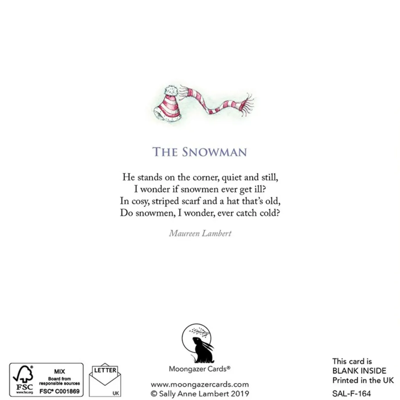 The Snowman Christmas Greeting Card