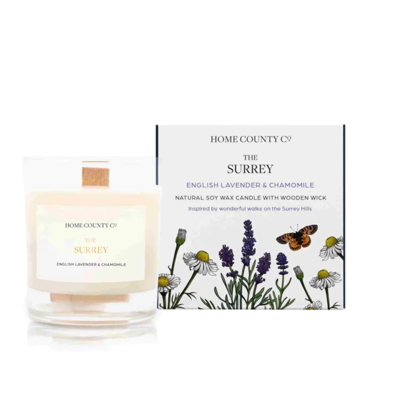The Surrey English Lavender and Chamomile Candle