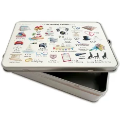 The Wedding Alphabet Keepsake Storage Tin