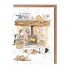 'There's no Place Like Home' Cat and Dog  Blank Greetings Card