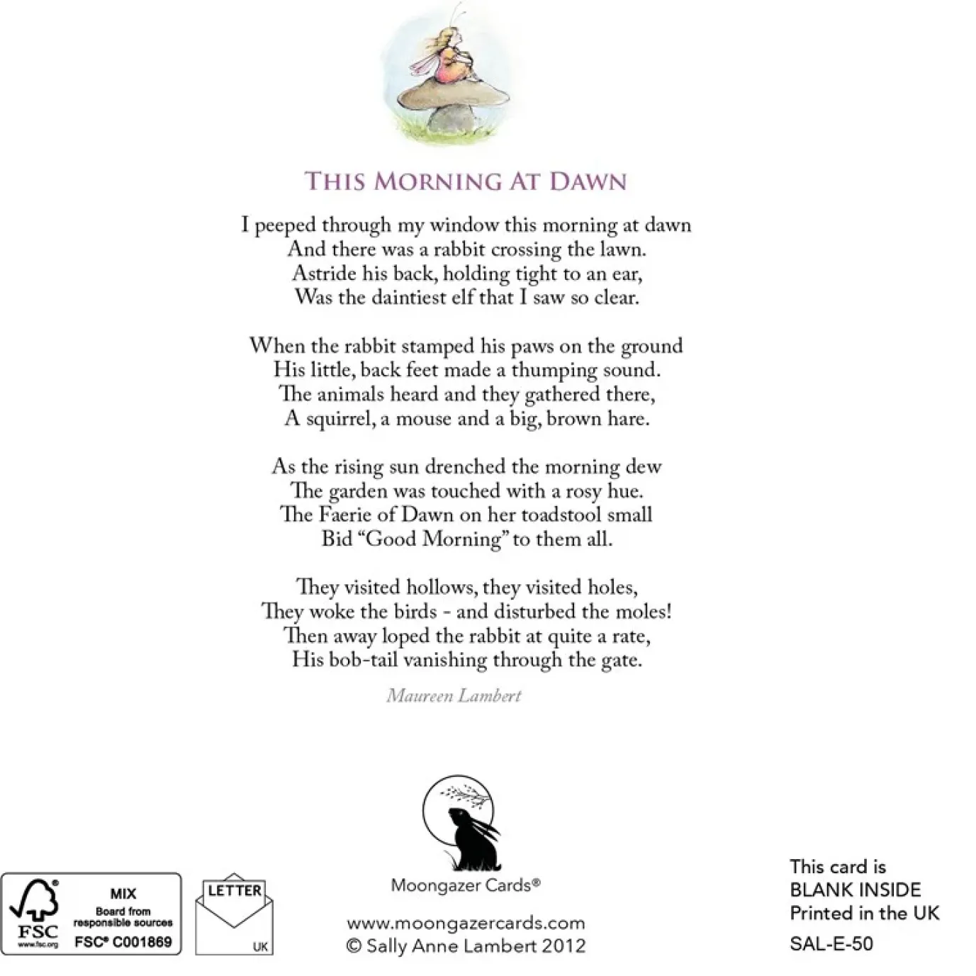 This Morning at Dawn Greeting Card