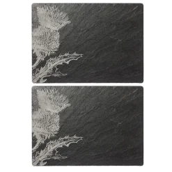 Thistle Slate Placemats - Set of 2