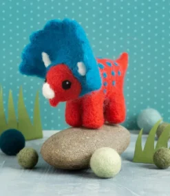 Triceratops Mini Felting Kit