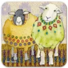 Two Sheep in Sweaters Coaster