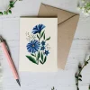 Ultramarine Wildflowers Greeting Card