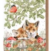 'Under the Oak Tree' Fox Greetings Card