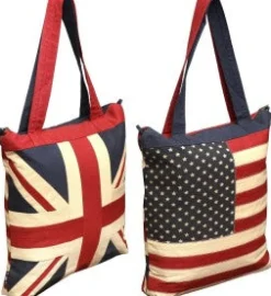Union Americana Vintage Zipped Tote Bag