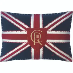 Union Jack Coronation Insignia Pillow - Shield