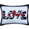 Union Jack Love Pillow - Cream