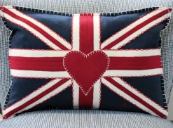 Union Jack Pillow - Navy