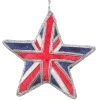 Union Jack Sparkly Star Decoration