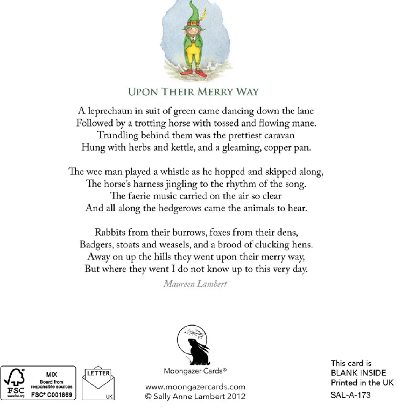 Upon Their Merry Way Greeting Card