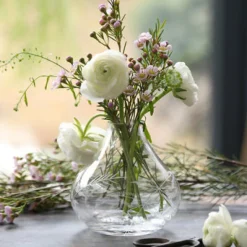 Vase with Fern Design by The Vintage List