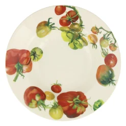 Vegetable Garden Tomatoes Soup Plate