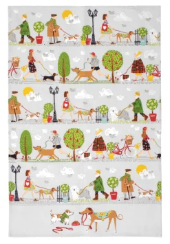 Walkies Cotton Tea Towel