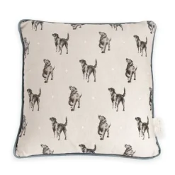 'Walkies' Decorative Pillow