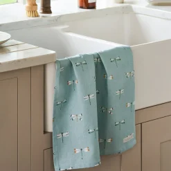 Watercolor Dragonfly Tea Towel