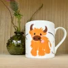 Wee Highland Coo Bone China Mug