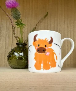 Wee Highland Coo Bone China Mug