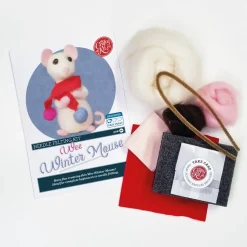 Wee Winter Mouse Needle Felting Kit