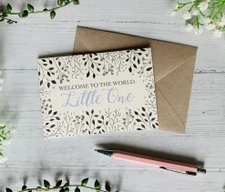 Welcome To The World Little One Greetings Card