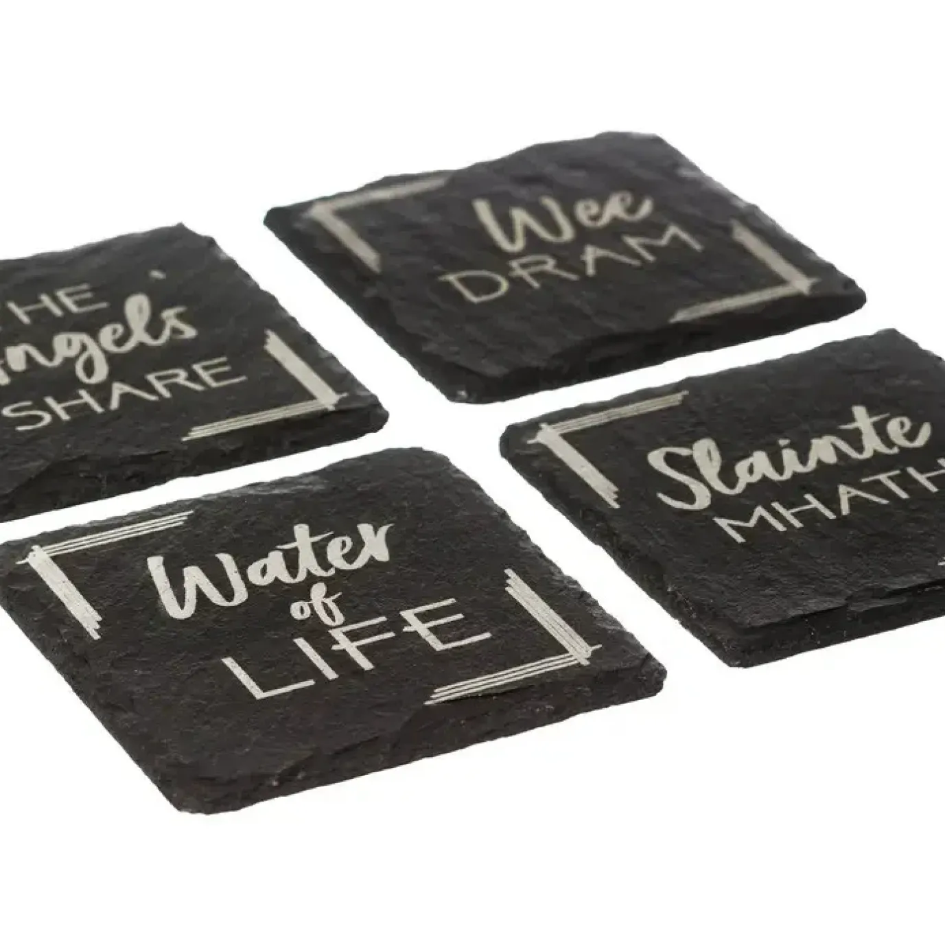 Whisky - Set of 4 Slate Coasters