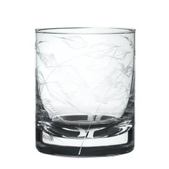 Whisky Glass with Fern Design by The Vintage List