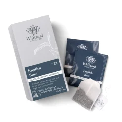 Whittard Silver English Rose Individually Wrapped Teabags