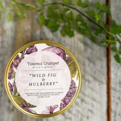 Wild Fig & Mulberry Candle in a Matt Gold Tin