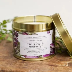 Wild Fig & Mulberry Candle in a Matt Gold Tin