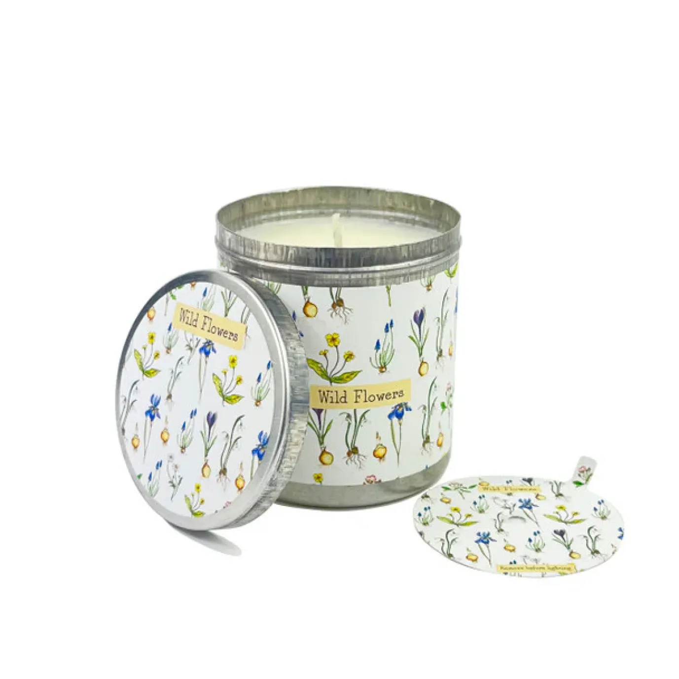 Wildflowers- Bluebell Candle Tin