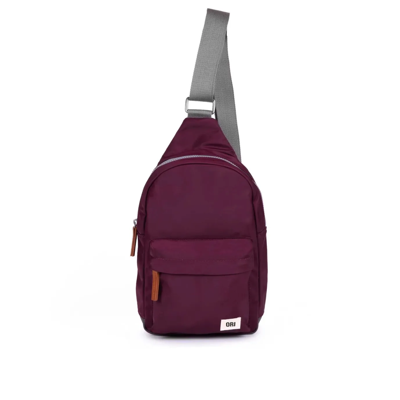 Willesdon B Plum Recycled Nylon Crossbody Bag- Large