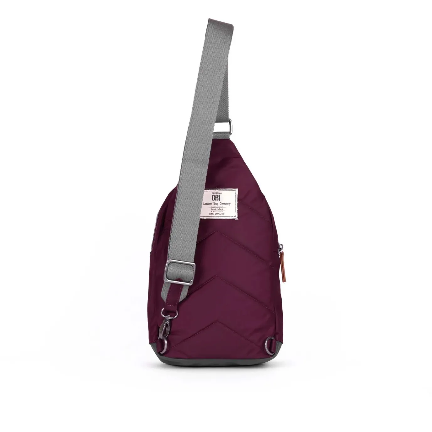 Willesdon B Plum Recycled Nylon Crossbody Bag- Large