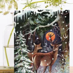 Winter Night Glitter Card