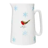 Winter Robin Bone China Large Jug