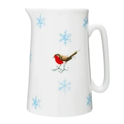 Winter Robin Bone China Large Jug