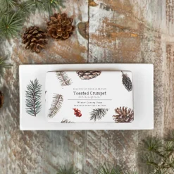 Winter Spruce Bone China Rectangular Soap Dish