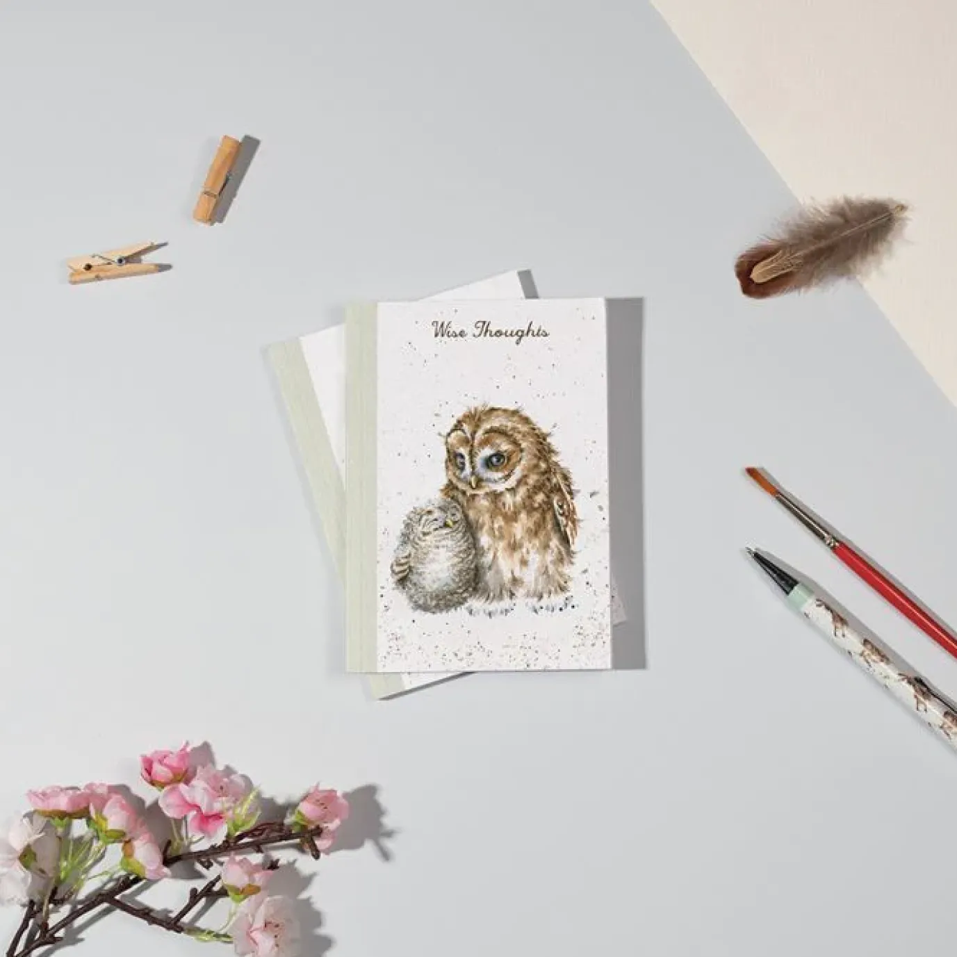 'Wise Thoughts' Owl A6 Notebook